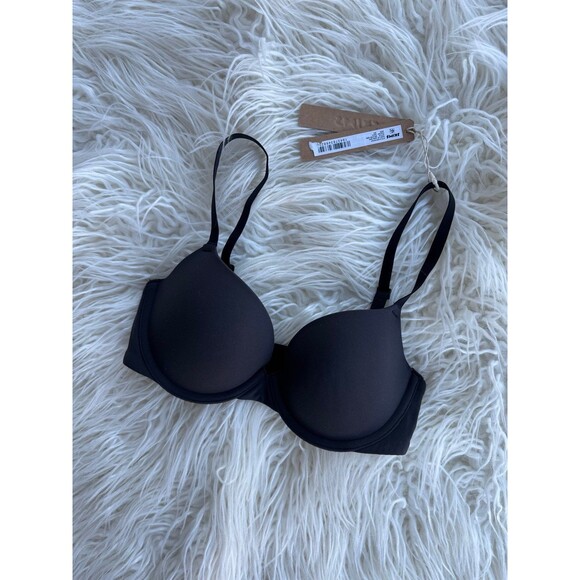 Skims Fits Everybody Pushup Demi Bra Onyx Size 30C - Picture 4 of 7